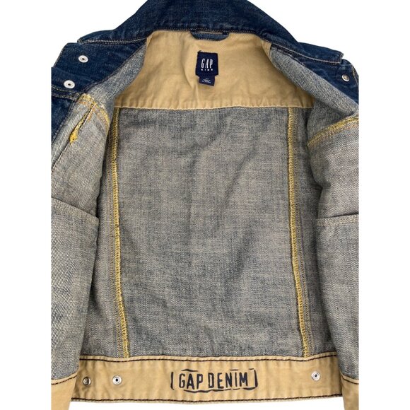 SIZE 8 Gap Kids Boys Girls Snap Front Denim Trucker Jacket - Picture 2 of 8